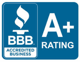 BBB Accredited Business!  A+ Rating!